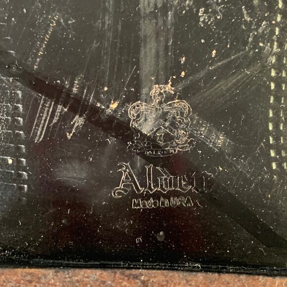 ALDEN Size 10 Black Perforated Cordovan Leather Wingtip Oxford Lace-Up Shoes - Picture 6 of 8